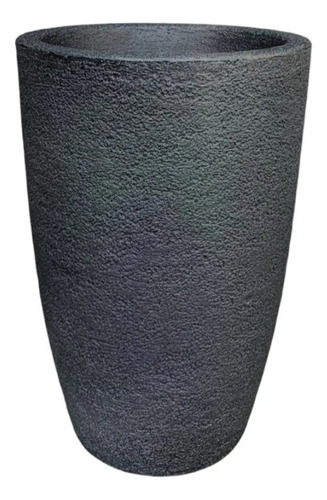 Maceta Rotomoldeado Rayun Inca 58 Texturado Rustico Negro