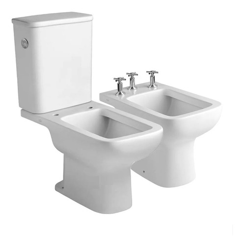 Imagen 1 de 2 de Sanitarios Ferrum Trento Inodoro Lar Deposito Bidet 3ag