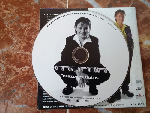 Martín Ricca Corazones Rotos Cd Promocional (Usado)
