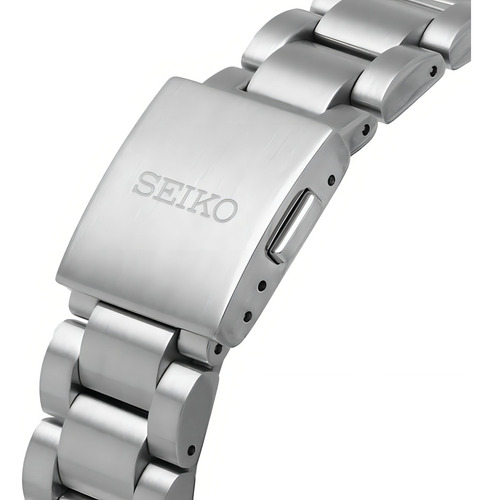 Reloj Seiko Prospex Speedtimer Solar Chronograph Ssc813p1 Color De La Malla Plateado Color Del Bisel Negro Color Del Fondo Blanco