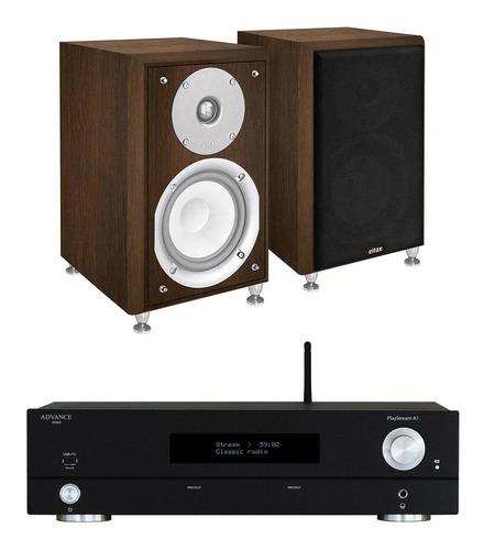 Kit Stereo Advance París Playstream A1 + Bookshelf Eltax Mon