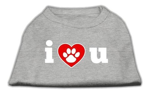 Ropa Gato - Mirage Pet Products 18-inch I Love U Screen Prin