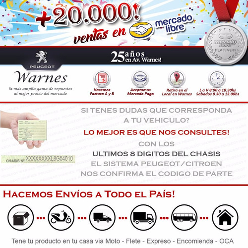 Kit 4 Bulones Llanta Aleacion Original Berlingo 10-18 1.4 N