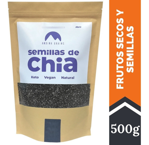 Semillas De Chia 500 G Andina Grains