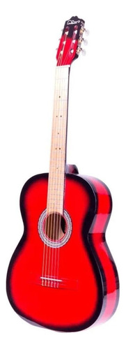 Guitarra clásica La Purepecha Acústica clásica para diestros roja sombra brillante