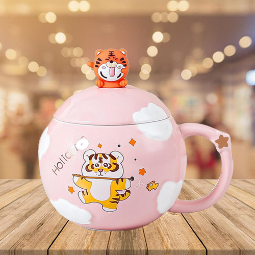 Taza De Café De 500 Ml, Taza De Dibujos Animados Para La