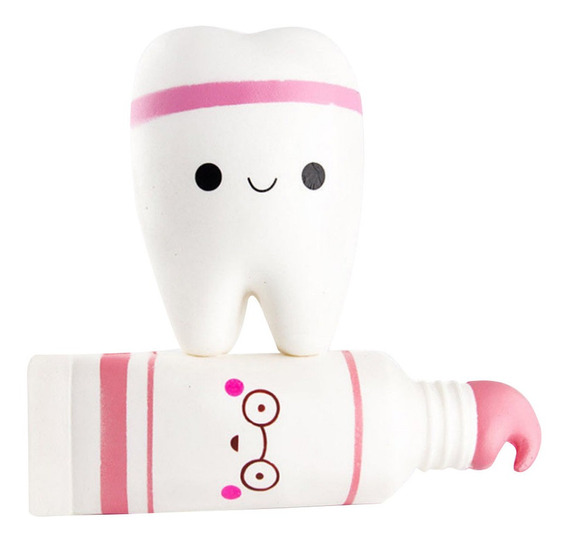 Sayue 1pc rosa de dientes pasta de dientes 2pc frenar el aumento del kawaii juguete Combinación juguetes 