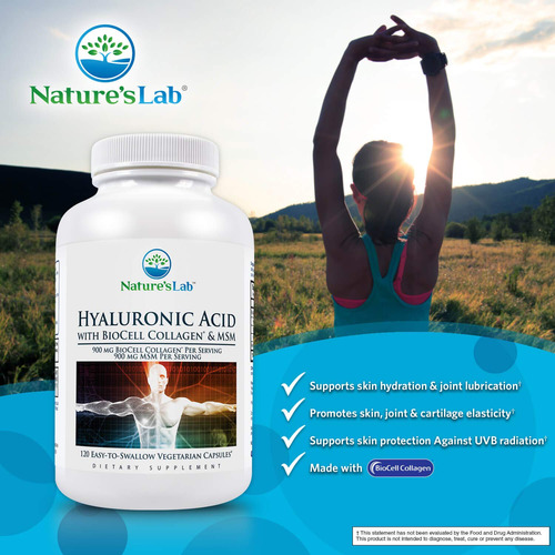 Nature's Lab Hyaluronic Acid With Biocell Collagen And Msm C