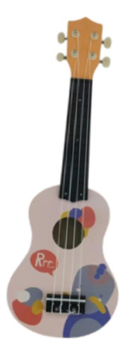 Mini Ukelele De Madera Para Niños De 20,87 Pulgadas, Rosa