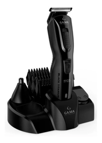 Cortadora Pelo Gama T923 Trimmer Balck Titanium Inalambrica