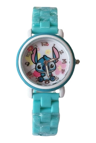 Reloj De Stitch En Caja Con Bolsito