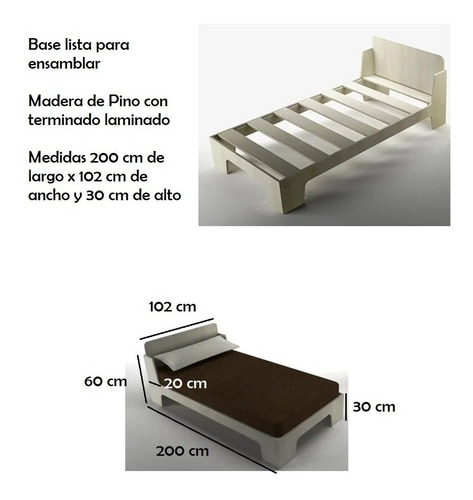 Imagen 2 de 2 de Cama Individual Bebé, Niños Marca Kuneme