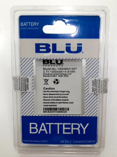 Bateria Pila Blu Dash 3.5 D160 D161 C654804130t Tienda Fisic