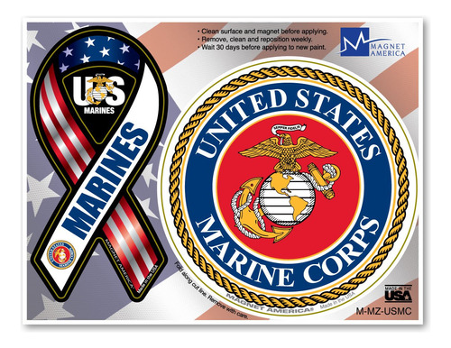 Usmc Combo Mini Cinta Iman Circular Magnet America Toda 5 7