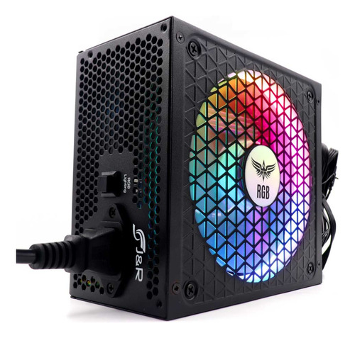 Fuente De Poder 650w 80plus Silver Gamer Rgb Jyr Psu-005 