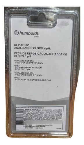 Repuesto Kit Análisis Agua Para Piscinas Cloro Ph
