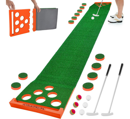 Alfombrilla Verde Para Golf Con Retorno Automático De Bola, 