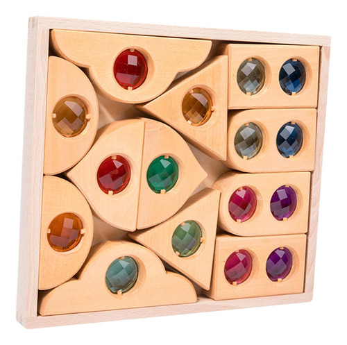 Juego De Bloques De Cubos Con Caja De Almacenamiento De