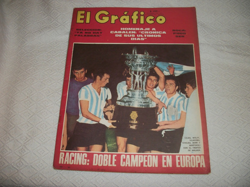 Racing Doble Campeon De Europa Año 1968