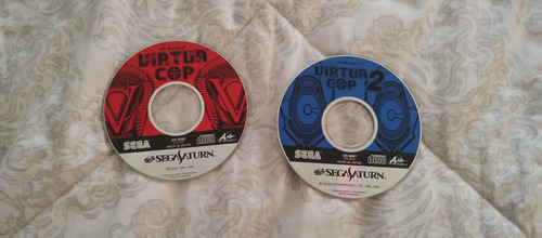 Virtua Cop 1,2, Gundam Side Story 1,2,3 Sega Saturn Solo Cds