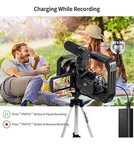 Videocámara 4k Ordro Uhd Cámara De Video De Visión Nocturna
