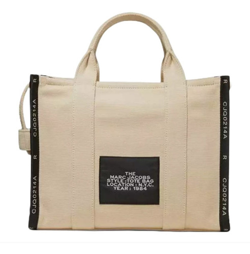 Bolsa The Jacquard Small Tote Marc Jacobs M0017027 263 Beige