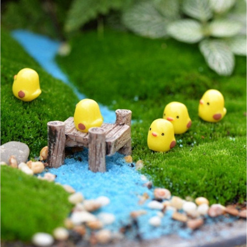 20 Pollitos Amarillos Miniaturas Decoracion Adorno - E001