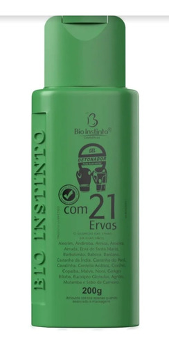 Gel Detonador 21 Ervas Bio Instinto 200g Tipo De Embalagem Pote Fragrância N/a