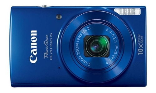  Canon PowerShot ELPH 190 IS compacta color  azul