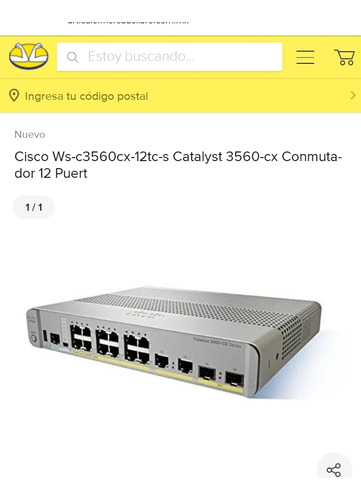 Switch Cisco Gigante Ethernet Ws-c 3560cx-12 Pd-sp