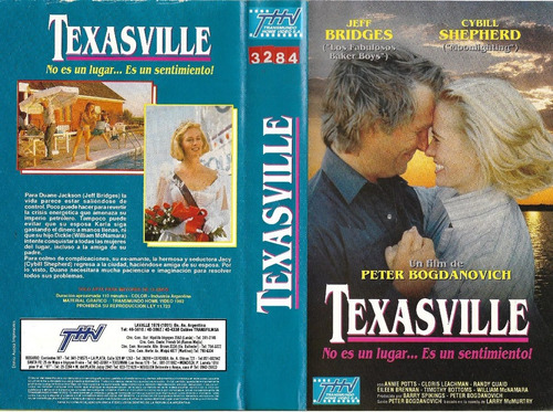 Texasville Vhs Jeff Bridges Cybill Shepherd Vhs Nuevo