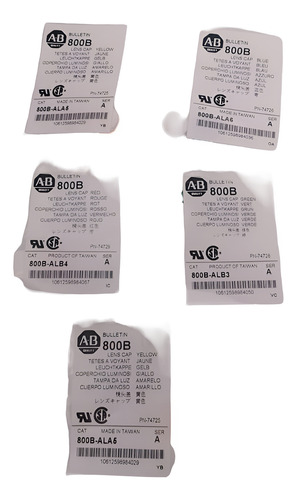 Push Button Allen Bradley 800b-ala6 800b-ala5 Lote De 5pz
