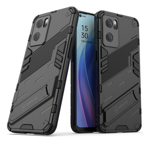 Funda De Teléfono Punk Armor Pc + Tpu Para Oppo Reno7 5g Chi