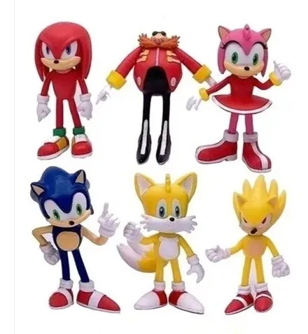 Colección X 6 Figuras - Sonic Boom En Bolsa