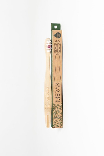 Imagen 4 de 10 de Cepillo De Dientes Biodegradable- Meraki Eco Bambu Pack X3