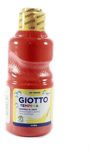 Tempera Giotto 250ml - Color Rojo