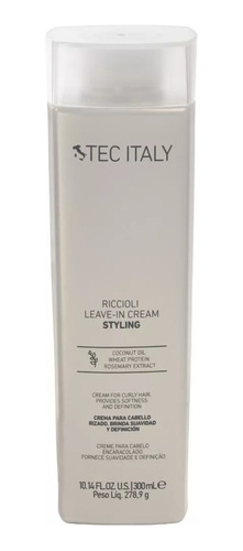 Tec Italy Riccioli Leave In Cream Crema  Para Definir Rizos