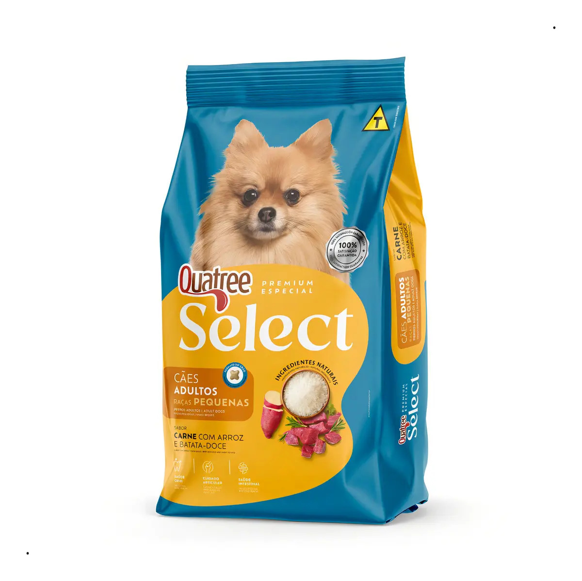Ração Quatree Select Cães Adultos Pequenas Sabor Carne Arroz 10,1kg