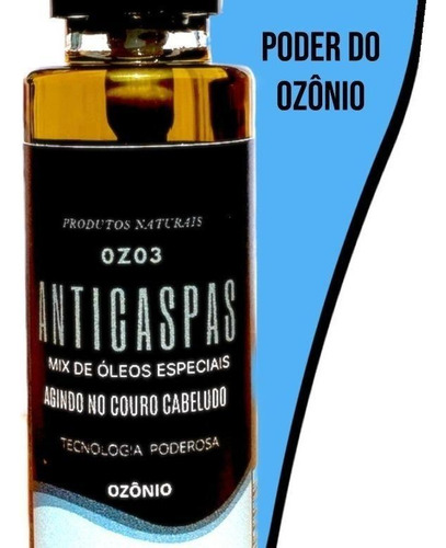 Óleo Anticaspa Cabelo Ozonizado 40ml Ozo3