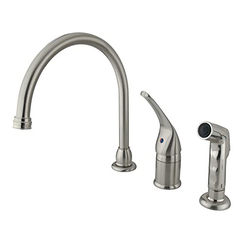 Grifo De Cocina Kingston Brass Kb828 Con Rociador, 9, Cepill