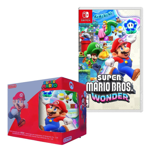Super Mario Bros Wonder Nintendo Switch Y Taza 1