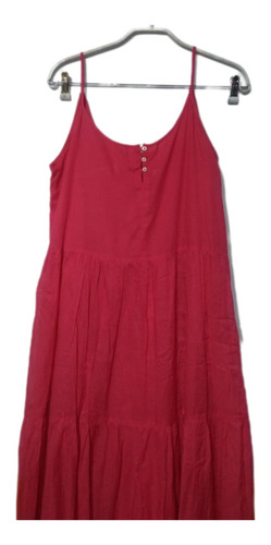 Vestido Largo Volantes Mango Talla S (Usado)