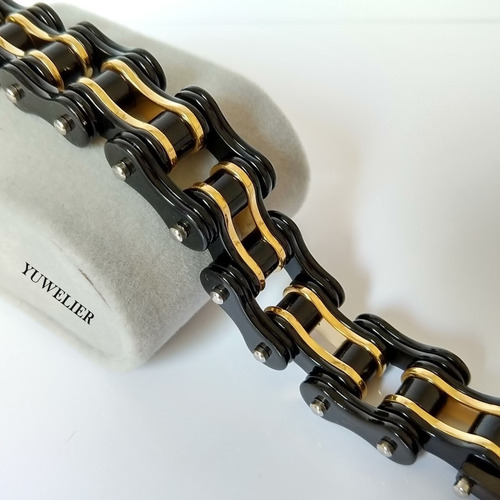 Pulsera Biker Acero Inoxidable Tipo Cadena Bicicleta Hombre