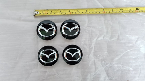 2 Tapones Copas Polveras Centros Rin Original Mazda 2.5 PuLG