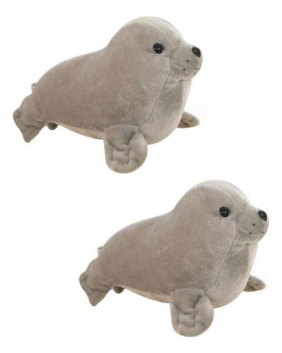 I 2 Animales De Peluche Con Foca Blanca De Primera Calidad,