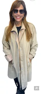 Campera Piloto Mujer Impermeable Microfibra Talles Grandes