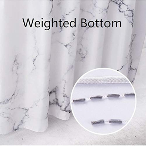 Qk Cortina Ducha Mármol Para Baño Impresión 3d Única