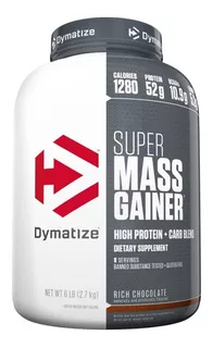 Super Mass Gainer 6 Lb Dymatize, Ganador De Masa C/vitaminas Sabor Rich Chocolate