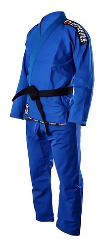 Kimono Jiu Jitsu Azul Shiai Liviano Tramado Adulto Y Chicos 