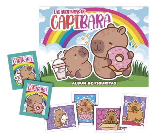 Album De Figuritas Capibara + 100 Figuritas Sin Repetir